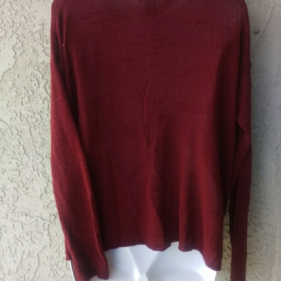 Forever 21 burgundy knit sweater - Picture 4 of 8
